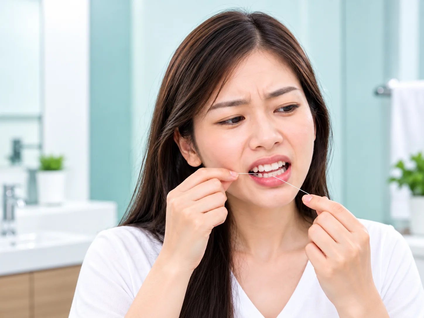 Khí cụ nha khoa không vừa có thể cọ xát, gây tổn thương và rỉ máu nướu.